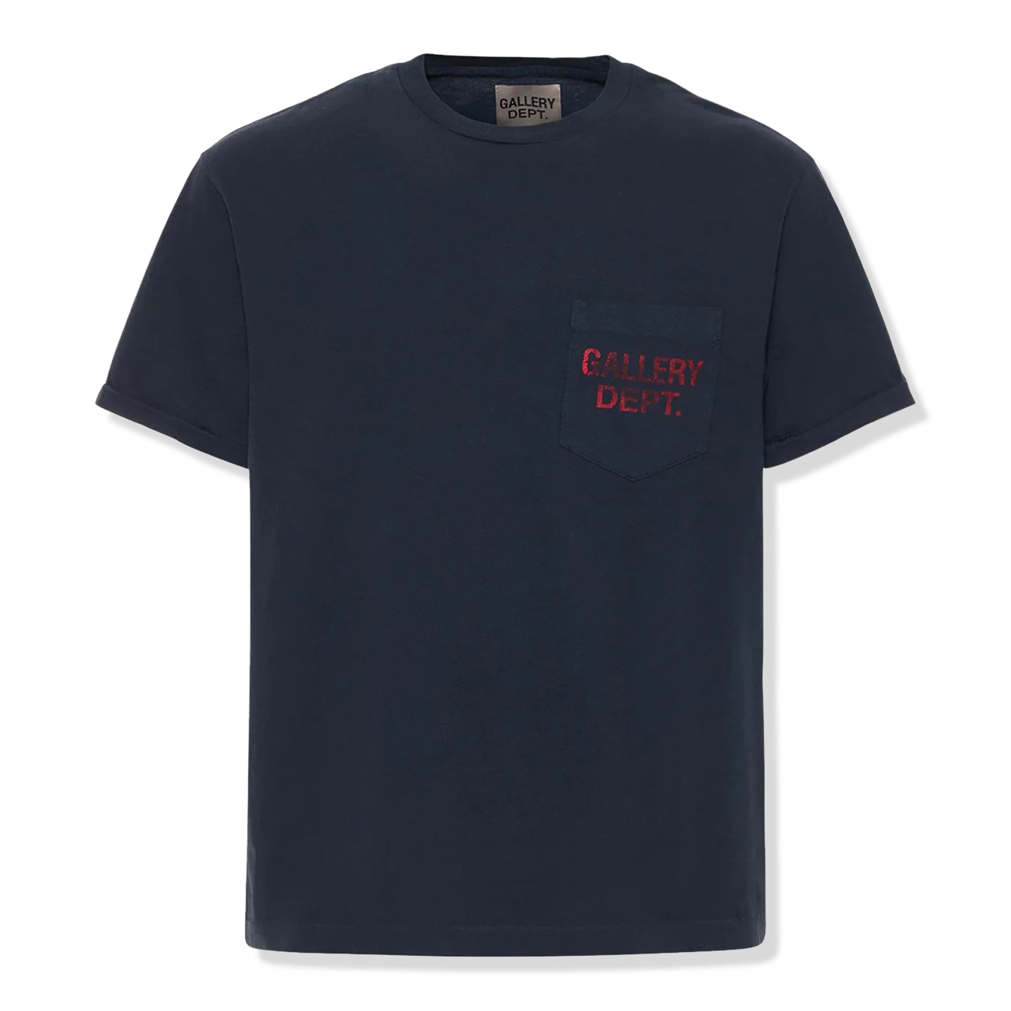 Image of Gallery Dept. Chest Logo Black Pocket T Shirt